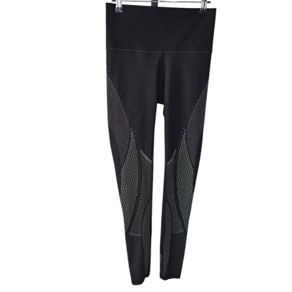 Lululemon Mapped Out High-Rise Tight 28" Black / Glacier Grey, Sense Knit, SZ 8 - Picture 2 of 10